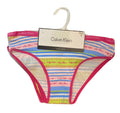 CALVIN KLEIN PACK 3 PANTIES GIRLS - LIME SZ 6 7 -BRIEF BIKINIS UNDERWEAR COTTON