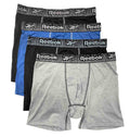 REEBOK MEN'S PACK 4 - 231 UPC BLUE - LARGE - UNDERWEAR X4 BOXER BRIEF P87