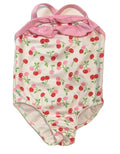 PENELOPE MACK GIRLS SWIMSUIT - CHERRY PINK SZ 2T - ONE PIECE UPF 50+