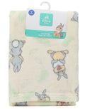 BLANKET PLUSH - DISNEY UNISEX 263 - THUMBER YELLOW - BABY TODDLER CRIB BED
