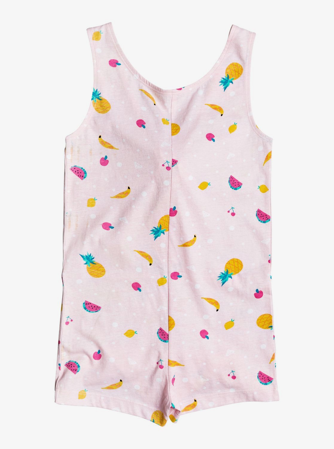 ROXY GIRLS ROMPER - REMEMBER SZ 6 - COVER UP FRUITS PINK GRAPHIC STRAPPY