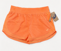 ASICS SHORTS WOMEN - 263 SZ LARGE ORANGE - 2 N 1 SHORTS PANTS RUNNING SPORT GYM