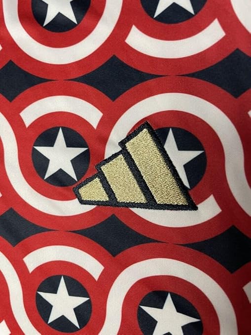 ADIDAS SHIRT MEN'S - SZ MEDIUM CAPTAIN AMERICA - SLIM FIT ATHLETIC TEE CREWNECK