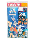PACK 5 BRIEFS BOYS - SPACE JAM SZ 4 - UNDERWEAR X5 COMIC COTTON MOVIE