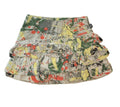 DKNY GIRLS - SKIRT ABSTRACT SZ 2T TODDLER - GREY RED GREEN MULTICOLORED