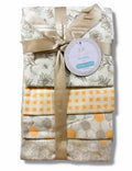 RECEIVING X4 - PETITE GIRLS 243 - BEE HIVE YELLOW - BLANKETS COTTON 4 PACK BABY