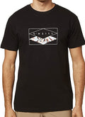O'NEILL MEN'S TOP - BIRDS SZ MEDIUM BLACK - LOGO FRONT TEE SHIRT CREW