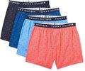 TOMMY HILFIGER MEN X4 - 253 MICRO POPPY LARGE - 4 PACK WOVEN BOXER UNDERWEAR