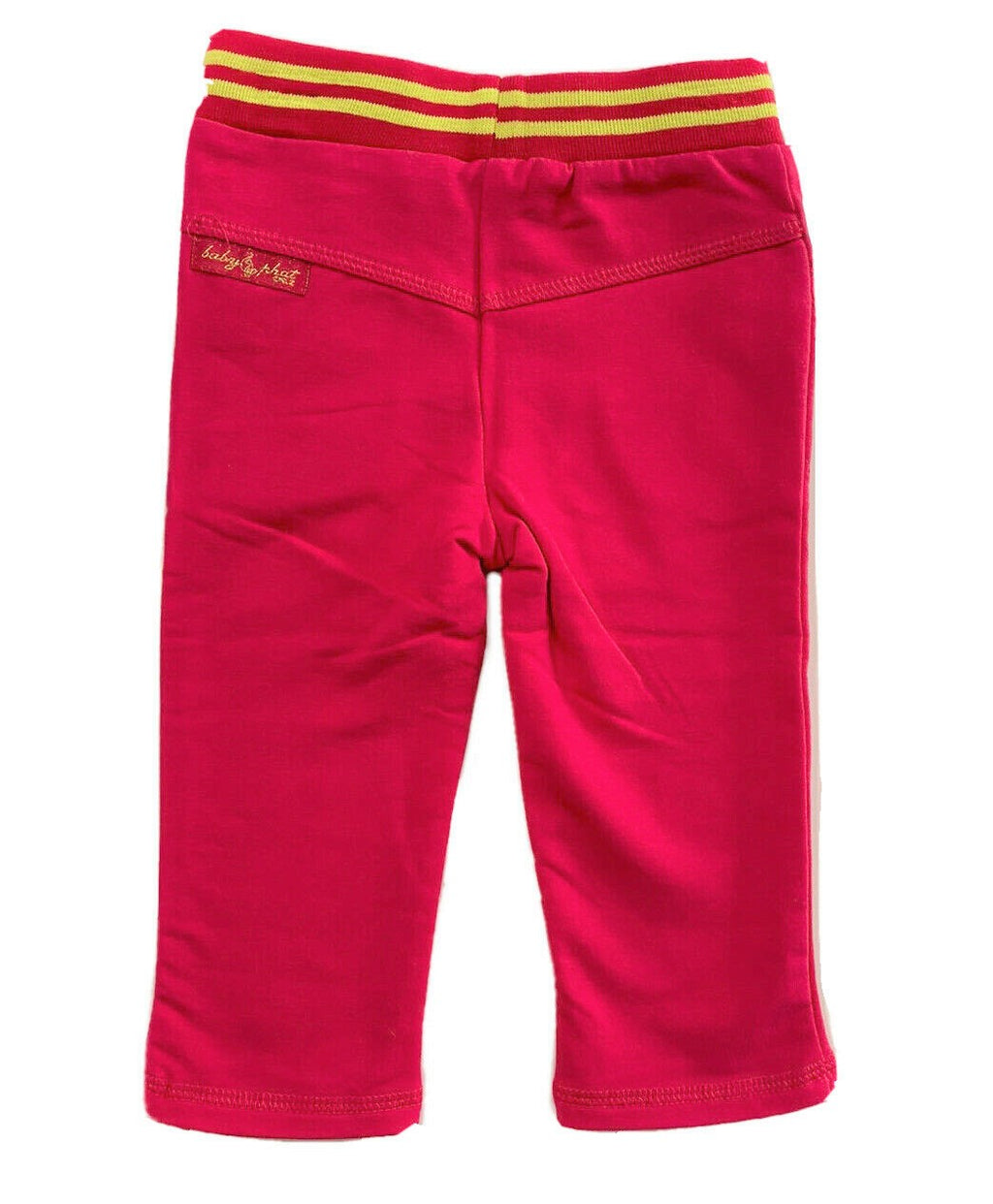 BABY PHAT GIRLS PANTS - PINK RASPBERRY SZ 3 6 MONTHS - BABY FLEECE DOTS