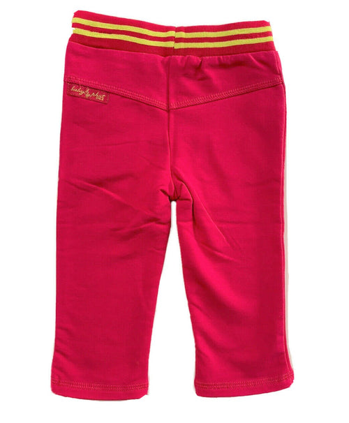 BABY PHAT GIRLS PANTS - PINK RASPBERRY SZ 3 6 MONTHS - BABY FLEECE DOTS