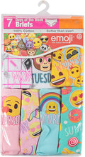 PACK 7 UNDERWEAR GIRLS - EMOJI 7 DAYS WEEK SZ 4 - DISNEY PANTIES BRIEFS X7