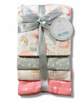 RECEIVING X4 - PETITE GIRLS 243 - MOON RAINBOW - BLANKETS COTTON 4 PACK BABY