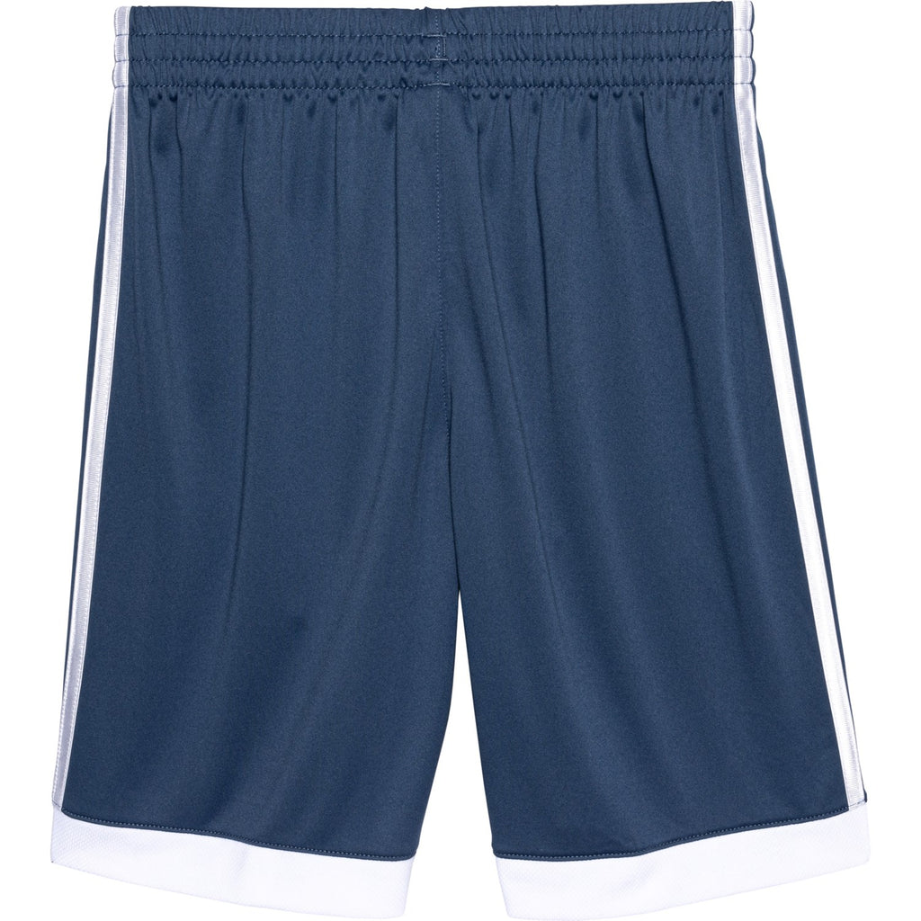 ADIDAS BOYS SHORTS - 243 WINNER BLUE SZ MEDIUM 10 12 - SOCCER BASKETBALL