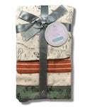 RECEIVING X4 - PETITE BOYS 243 - DOG PUPPY WALK - BLANKETS COTTON 4 PACK BABY