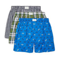 TOMMY HILFIGER MEN X3 - SZ HUNTER MEDIUM - PACK SLIM FIT WOVEN BOXER UNDERWEAR