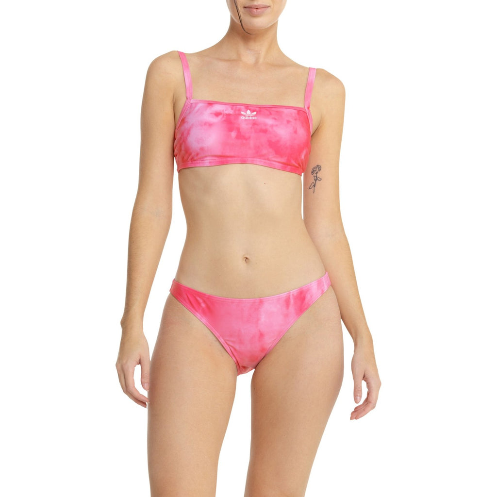 ADIDAS SWIMSUIT WOMEN'S - 253 AOP BIKINI SZ MEDIUM PINK - 2 PCS SWIM
