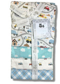 RECEIVING X4 - CRIBMATES BOYS 253 - CONSTRUCTION - BLANKETS COTTON 4 PACK BABY