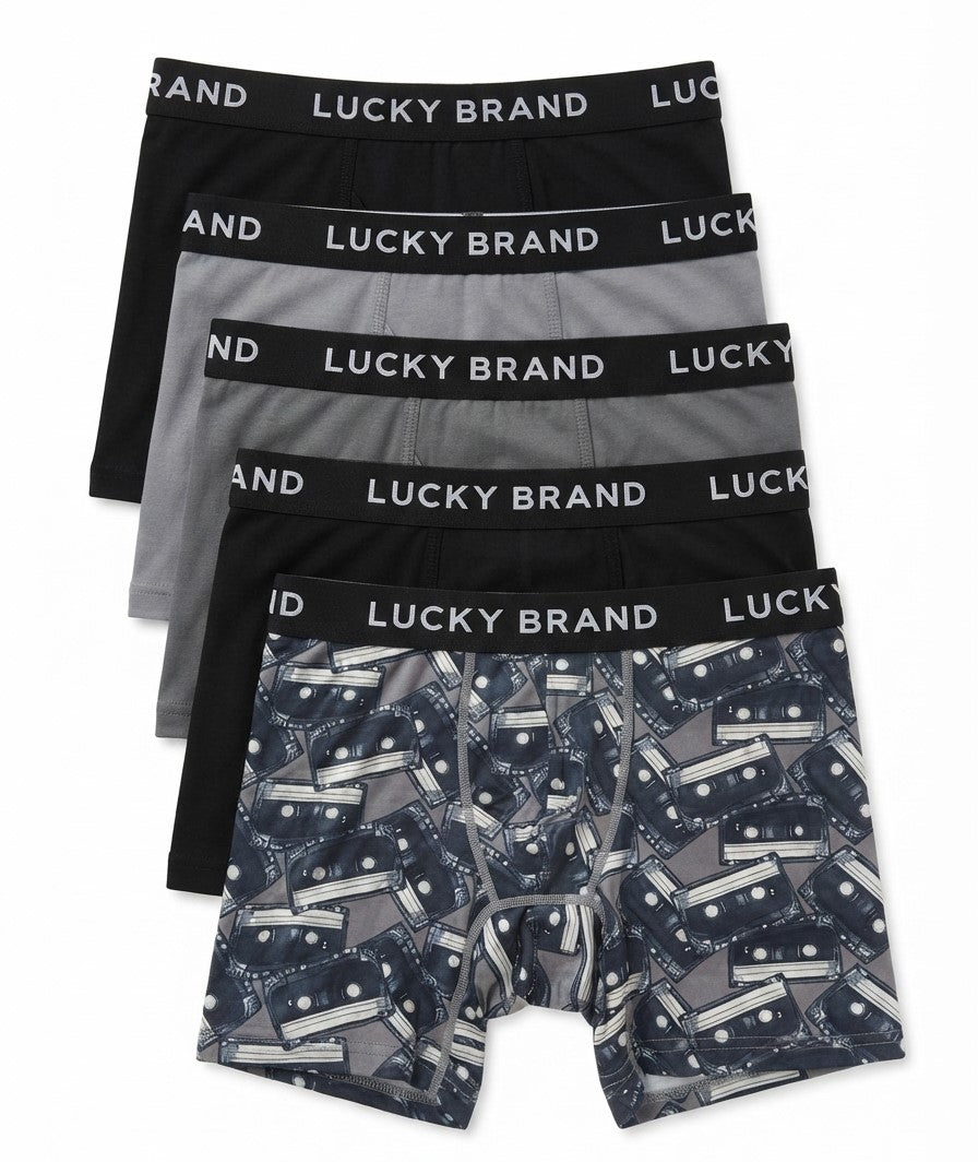 LUCKY BRAND BOXER X5 - 263 CASSETTE - MEDIUM - MEN BRIEF UNDERWEAR PACK P749