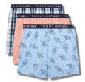 TOMMY HILFIGER MEN X3 - 243 FOSSIL CTE XLARGE -3 PACK SLIM WOVEN BOXER UNDERWEAR