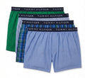 TOMMY HILFIGER MEN X4 - 263 ORBIT BLUE - MEDIUM 4 PACK WOVEN BOXER UNDERWEAR