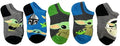 SOCKS BOYS X5 - STAR WARS MANDALORIAN - SZ SHOE SZ 7/10 - NO SHOW 5 PACK
