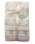RECEIVING X4 - PETITE GIRLS 213 - PRETTY FOX PINK - BLANKETS COTTON 4 PACK BABY