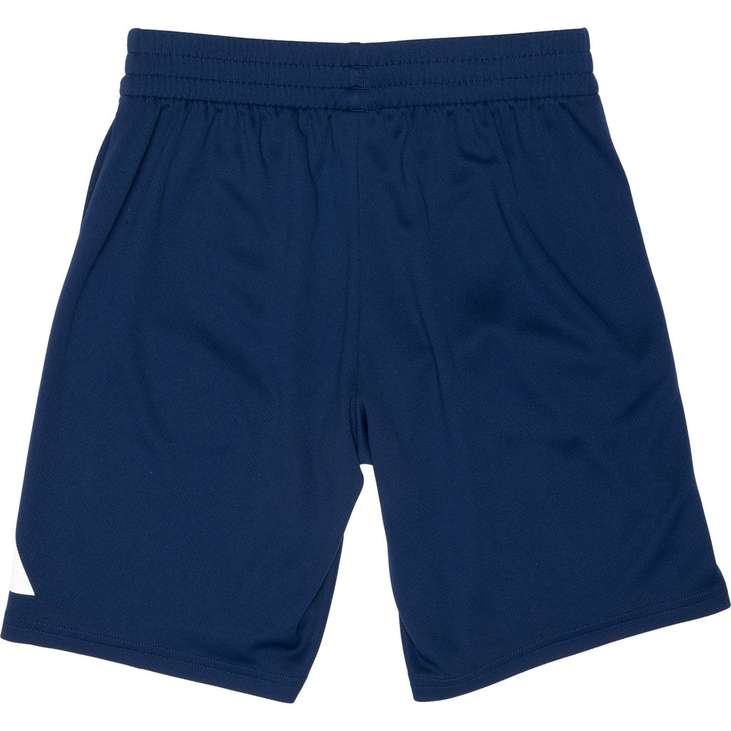 ADIDAS BOYS SHORTS - 253 SOLID BLUE SIDE - LARGE 14 16 - BASKETBALL PANTS