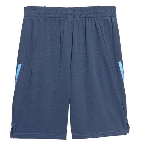 ADIDAS BOYS SHORTS - 243 3 STRIPE BLUE - SZ LARGE 14 16 - SOCCER BASKETBALL