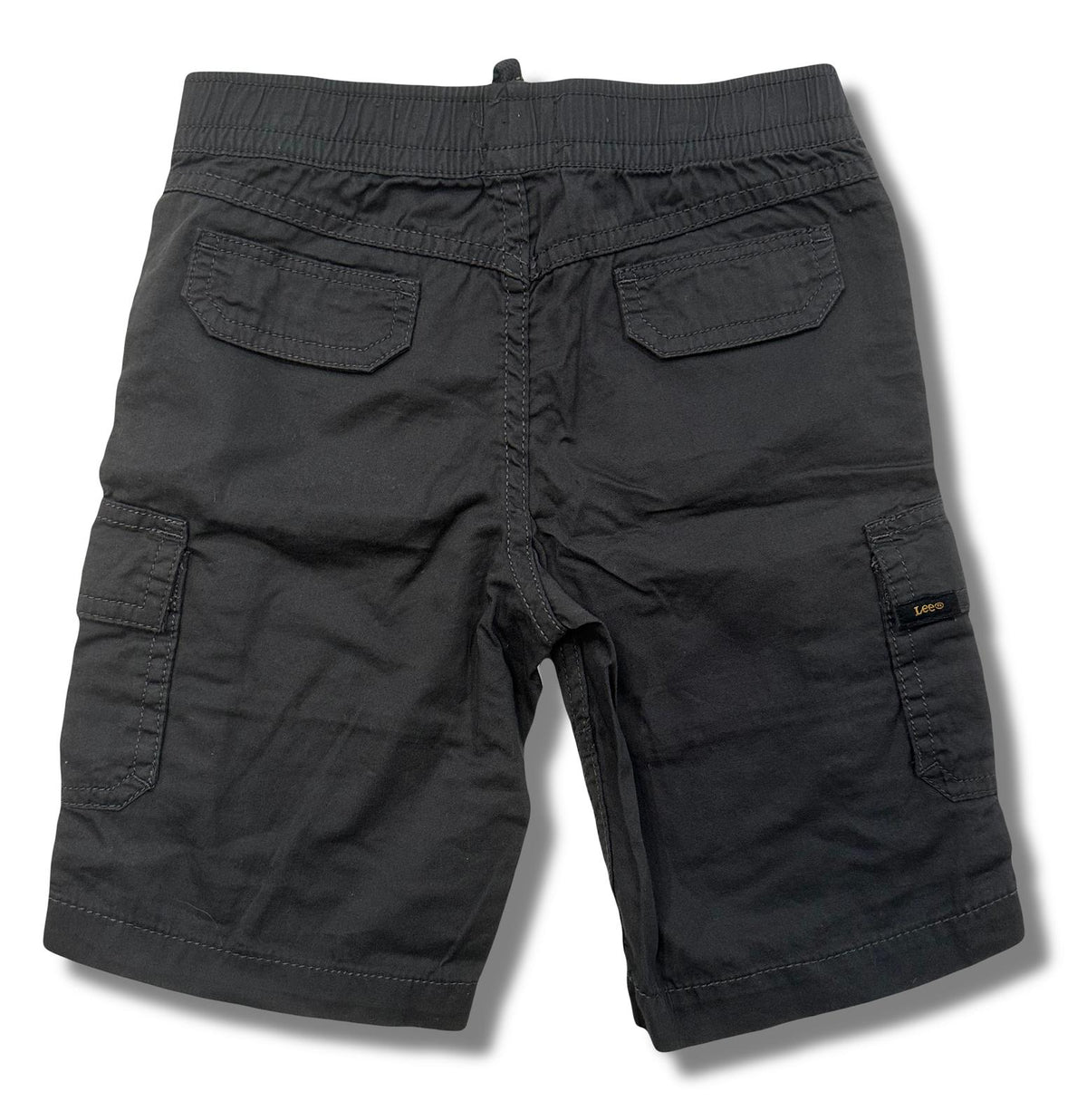LEE BOYS SHORTS - DARK GREY SZ 7 - CARGO BERMUDA