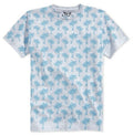 UNIVIVE MEN'S TEE SHIRT - PALM TREE GREY MEDIUM - GREY HEATHER NEW