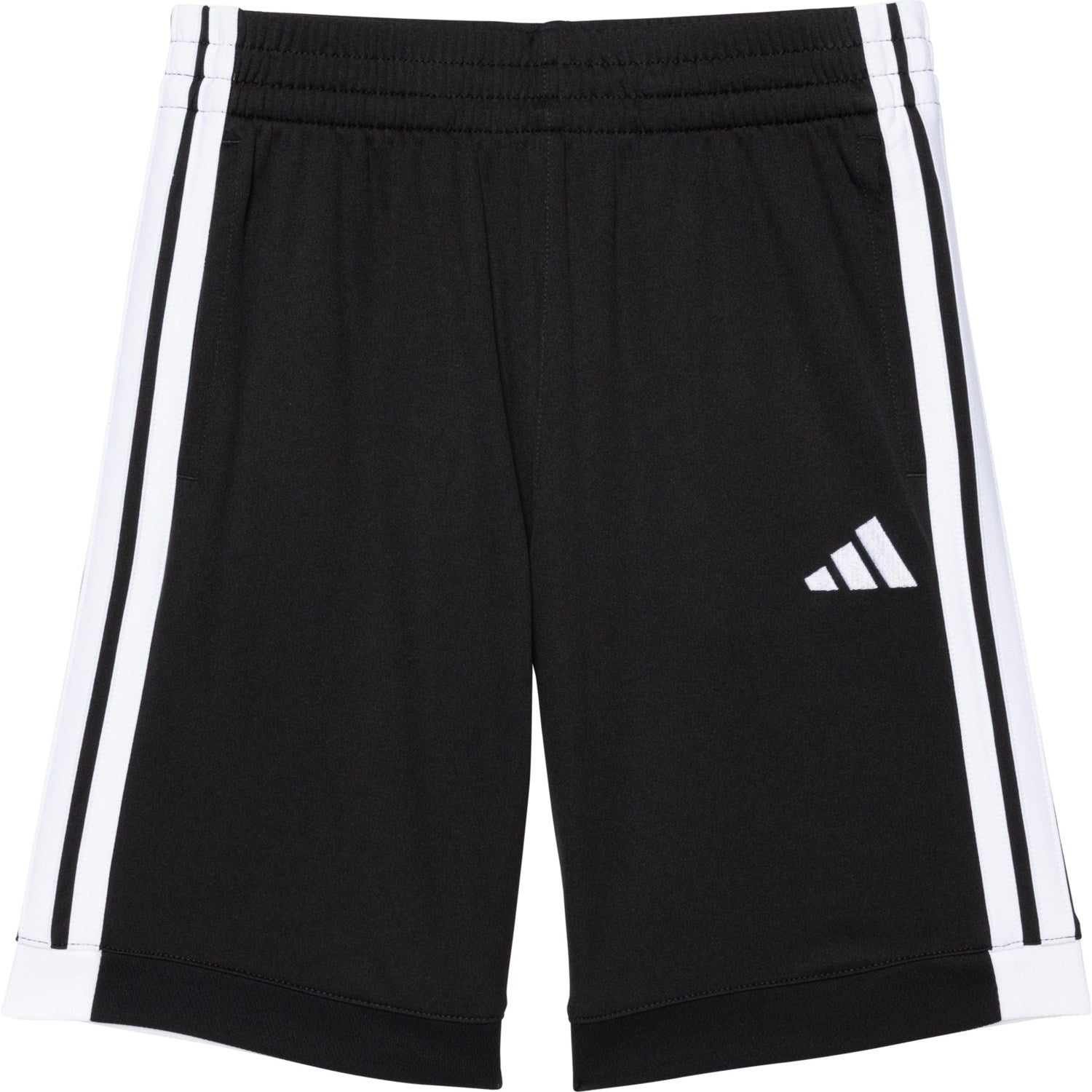 ADIDAS BOYS SHORTS - 253 WINNER BLACK WHITE - LARGE 14 16 - BASKETBALL PANTS