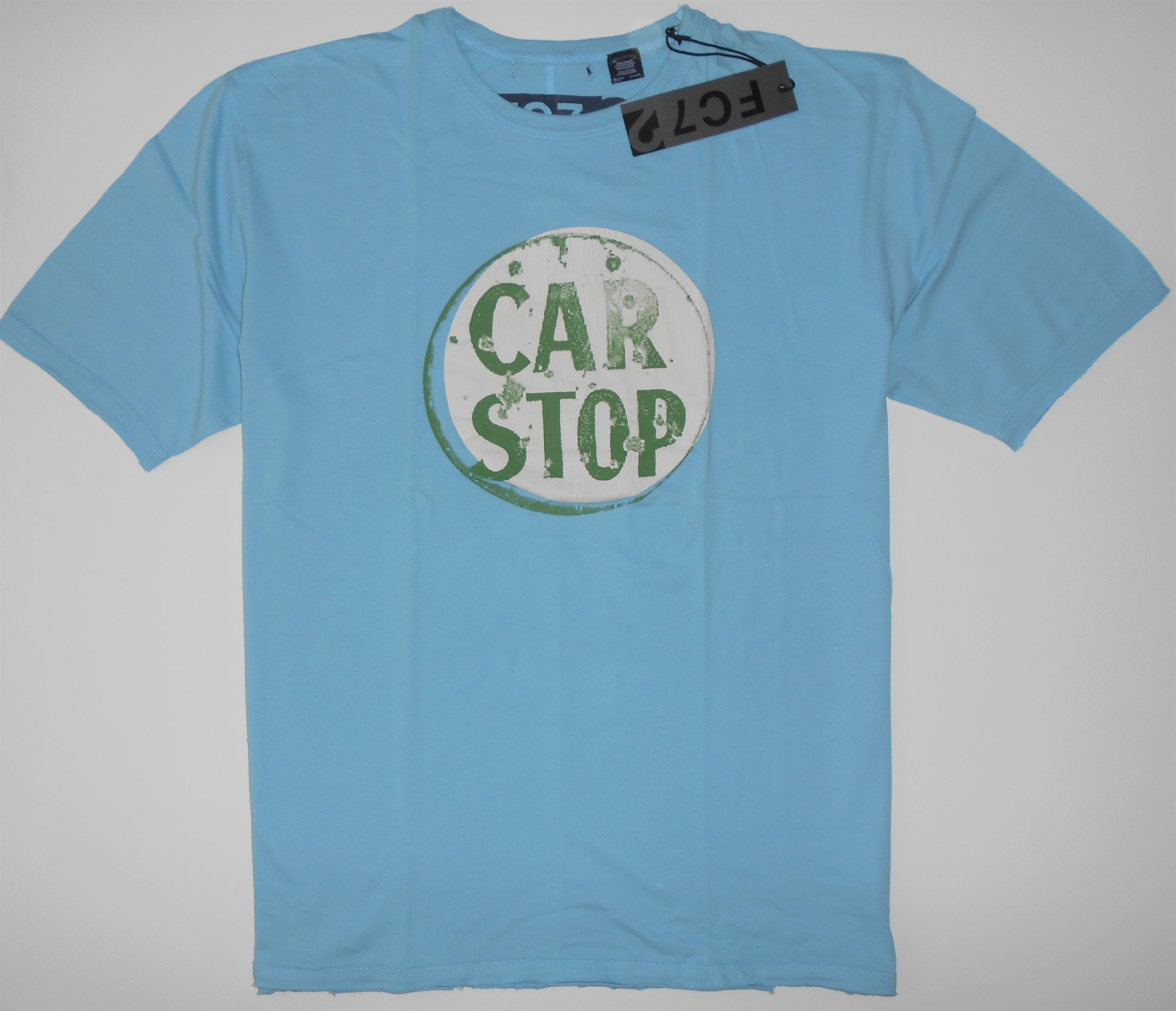 FC72 MEN'S TEE SHIRT - CAR STOP OCEAN BLUE SZ XL - BLUE
