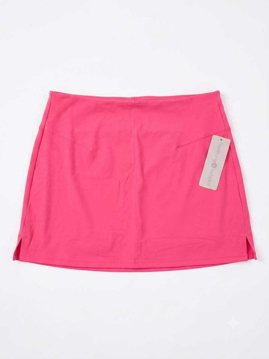 HARMONY BALANCE WOMEN - ATHLETIC SKORT SZ LARGE PINK - SPORT TENNIS UV 50+