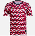 ADIDAS SHIRT MEN'S - SZ MEDIUM CAPTAIN AMERICA - SLIM FIT ATHLETIC TEE CREWNECK