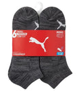 PUMA SOCKS MEN'S - LOW 263 - CUBE WHITE BLACK - LARGE - PACK 6 XX