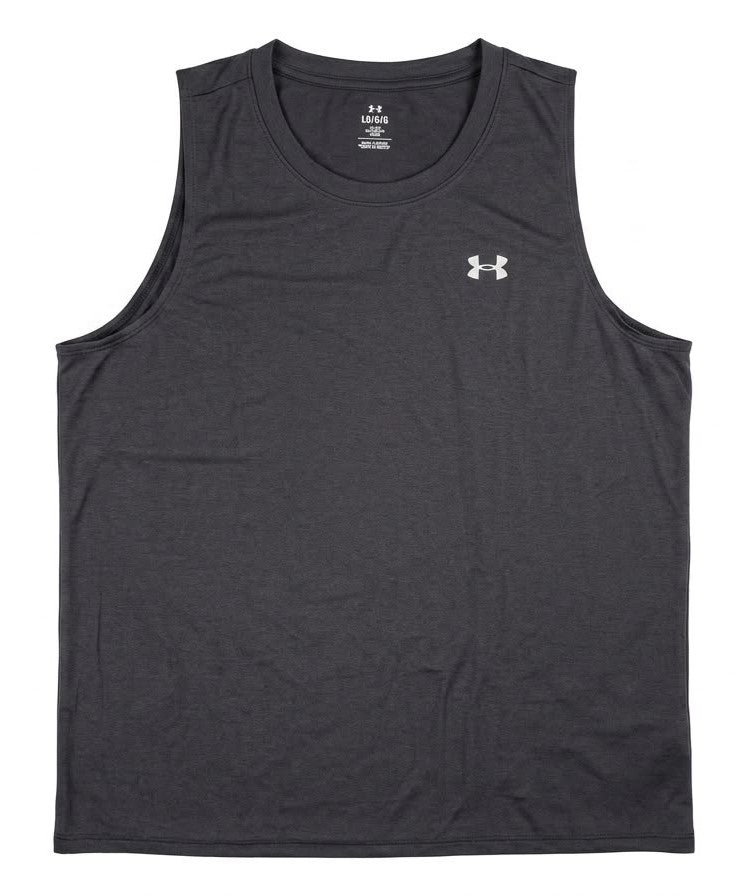 UNDER ARMOUR SHIRT WOMEN'S - 263 BLACK SZ LARGE - TANK TOP GYM SPORTS