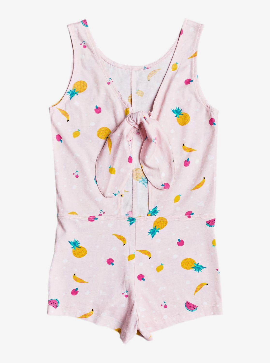 ROXY GIRLS ROMPER - REMEMBER SZ 6 - COVER UP FRUITS PINK GRAPHIC STRAPPY