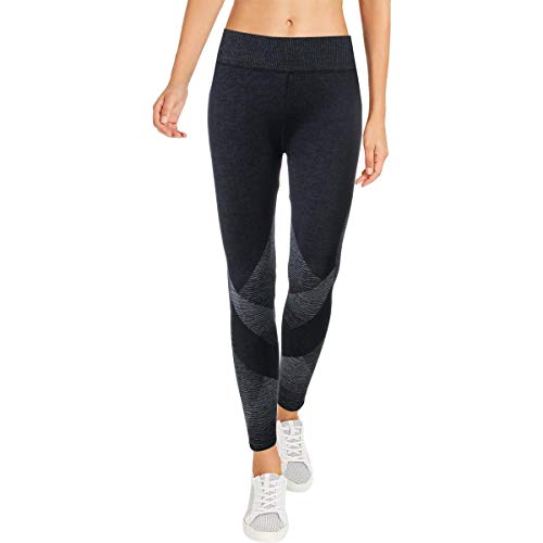 SPLENDID WOMEN LEGGINGS - SZ LARGE 10 12 - STUDIO GEO SEAMLESS PEACOAT BLUE