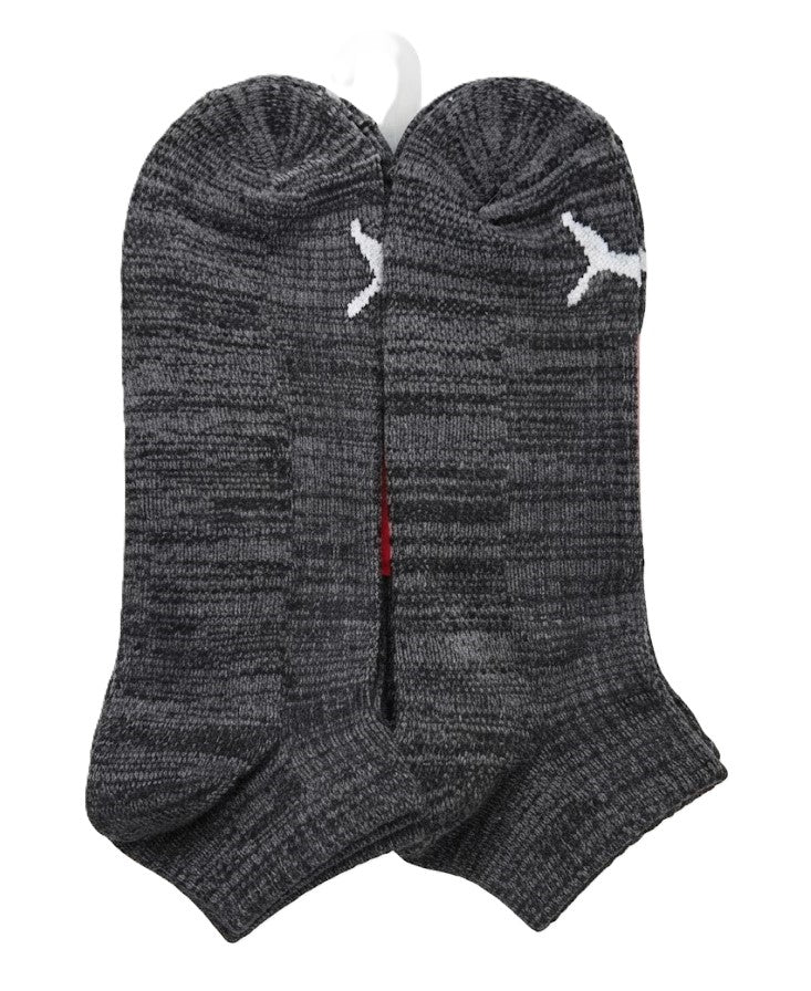 PUMA SOCKS MEN'S - LOW 263 - CUBE WHITE BLACK - LARGE - PACK 6 XX