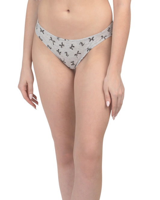 JUICY COUTURE UNDERWEAR WOMEN - PACK 5 CHEEKY PANTIES - SZ LARGE - COTTON X5
