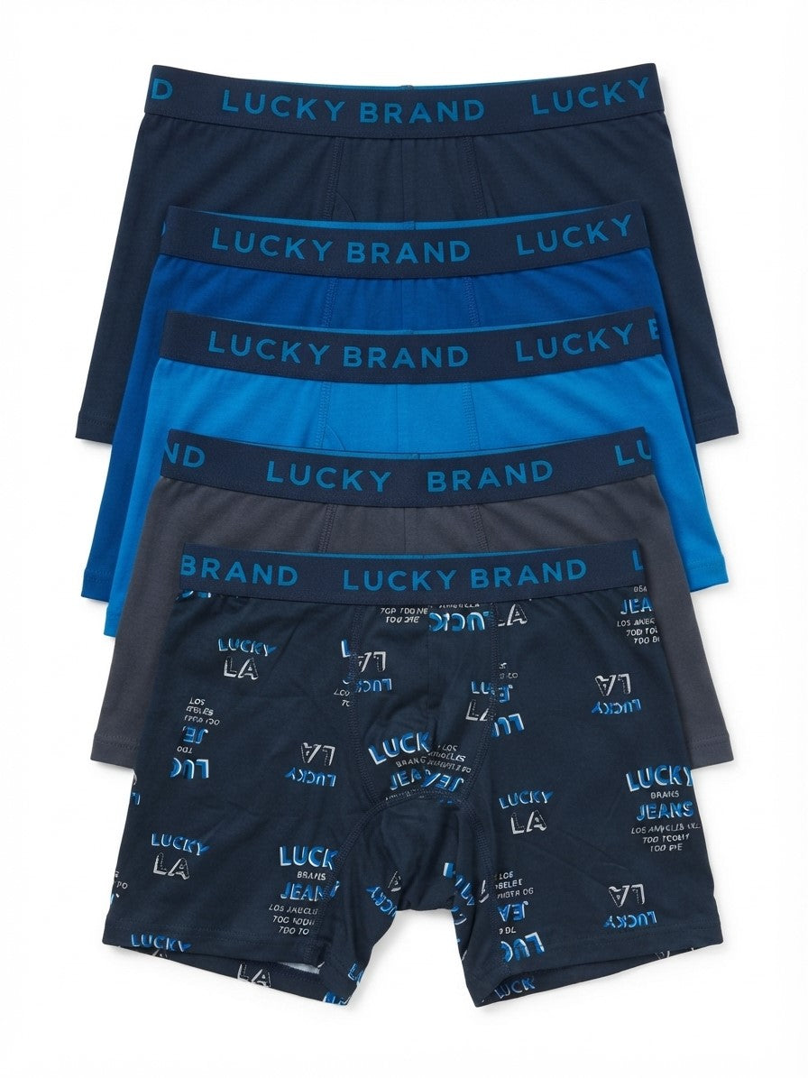 LUCKY BRAND BOXER X5 - 263 LA OR DIE - LARGE - MEN BRIEF UNDERWEAR PACK P750
