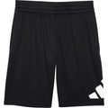 ADIDAS BOYS SHORTS - 253 SOLID BLACK SIDE - MEDIUM 10 12 - BASKETBALL PANTS