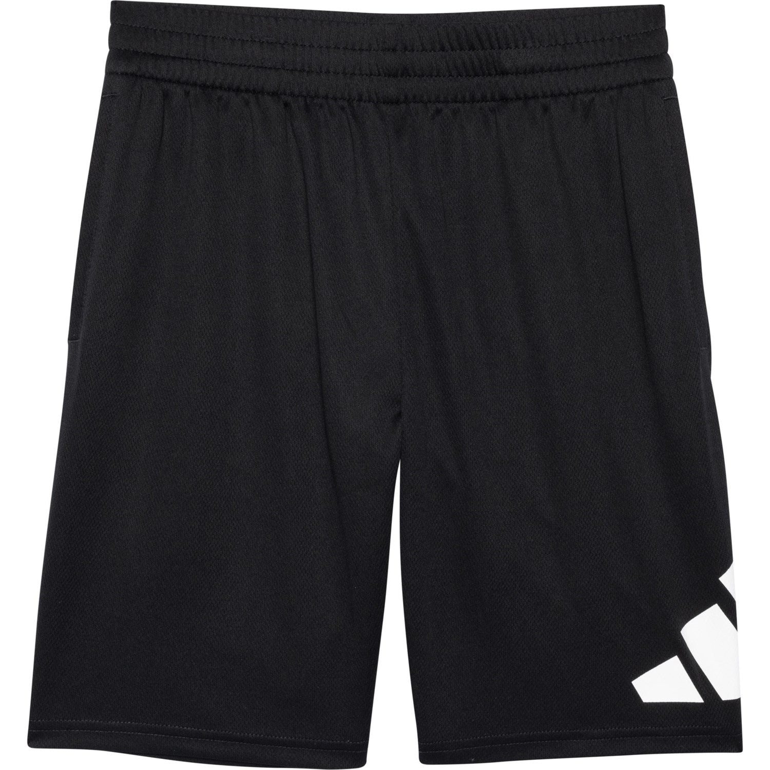 ADIDAS BOYS SHORTS - 253 SOLID BLACK SIDE - MEDIUM 10 12 - BASKETBALL PANTS