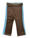 NIKE GIRLS SWEATPANTS - BROWN CHOCOLATE SZ 2T - LONG PANTS ATHLETIC TRACK