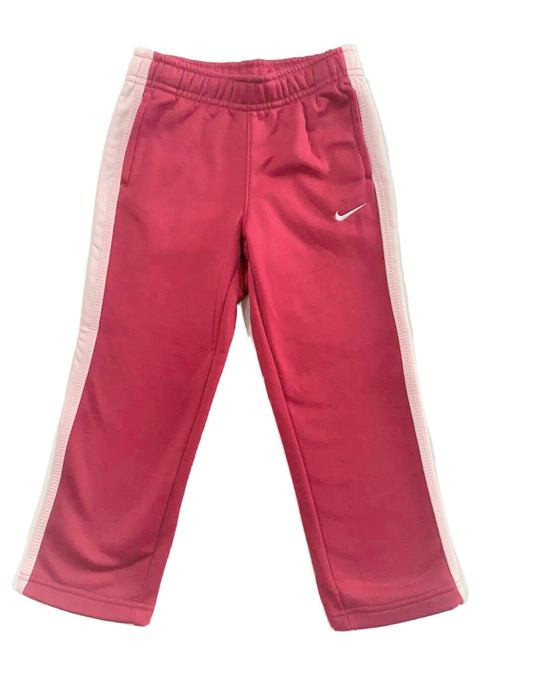 NIKE GIRLS SWEATPANTS - HYPER FUCHSIA SZ 4 - LONG PANTS ATHLETIC FLEECE TRACK